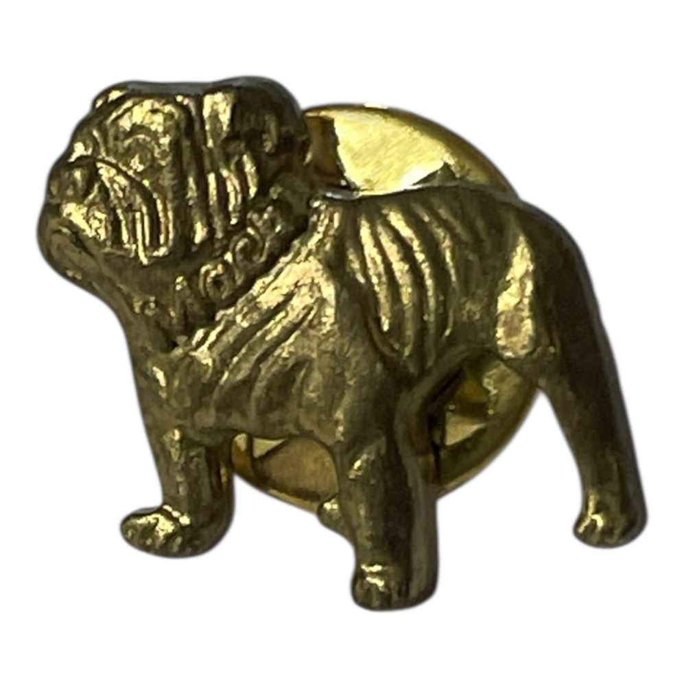 Mack Trucks Bulldog Golden Bronze Tone Pinback Lapel Hat Pin‎